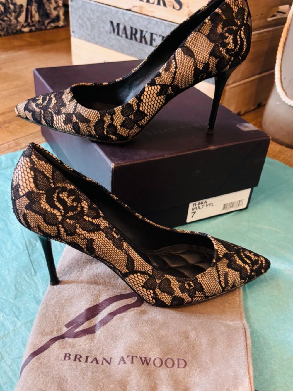 Brian Atwood Lace Pumps